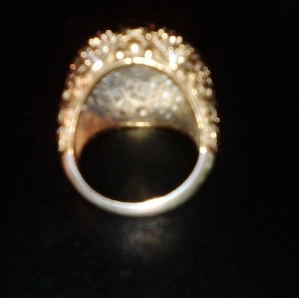 RED RUBY RING IN YELLOWGOLD - Picture 4 of 5